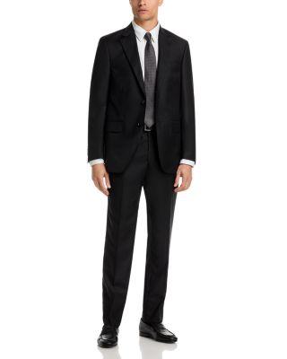 Flynn Solid Classic Wool Regular Fit Suit by PETER MILLAR
