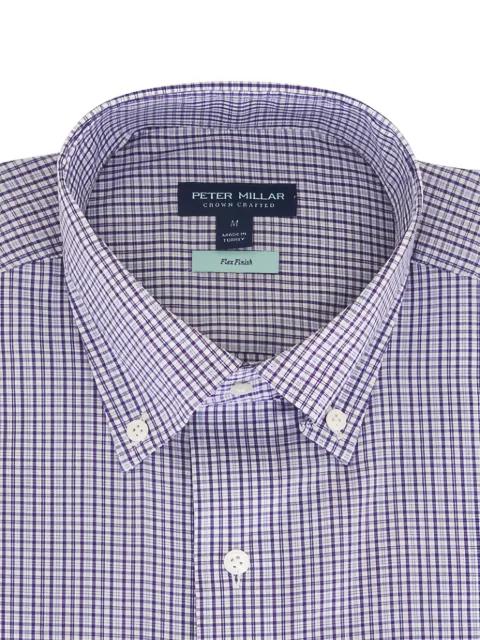 Marco Purple fig plaid shirt by PETER MILLAR