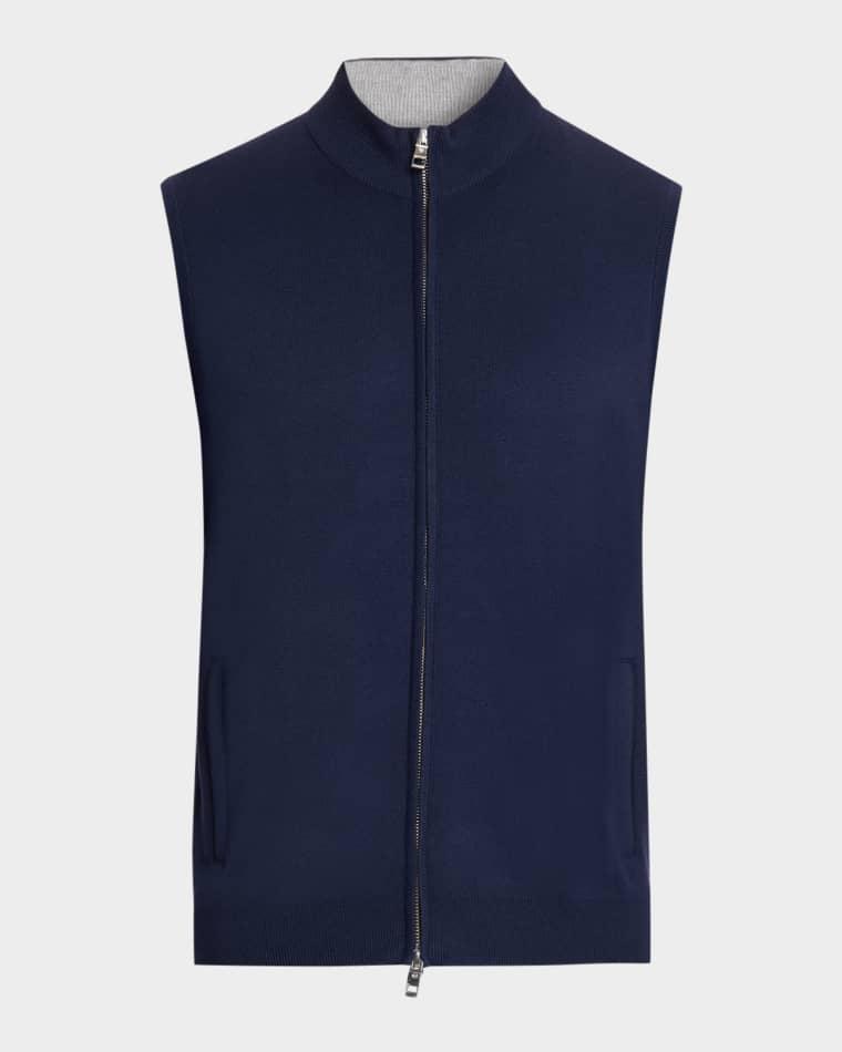 Men's Coolspun Lite Full-Zip Sweater Vest by PETER MILLAR