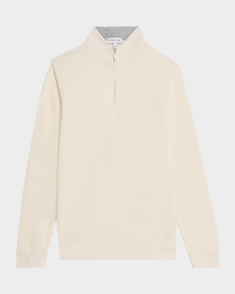Men's Crown Comfort Quarter-Zip Pullover Sweater by PETER MILLAR