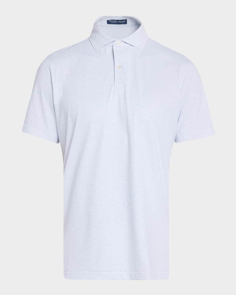 Men's Crown Crafted Alder Performance Jersey Polo Shirt by PETER MILLAR