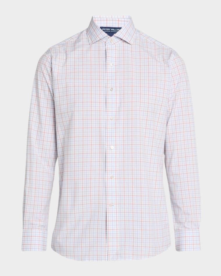 Men's Crown Crafted Main Performance Poplin Shirt by PETER MILLAR