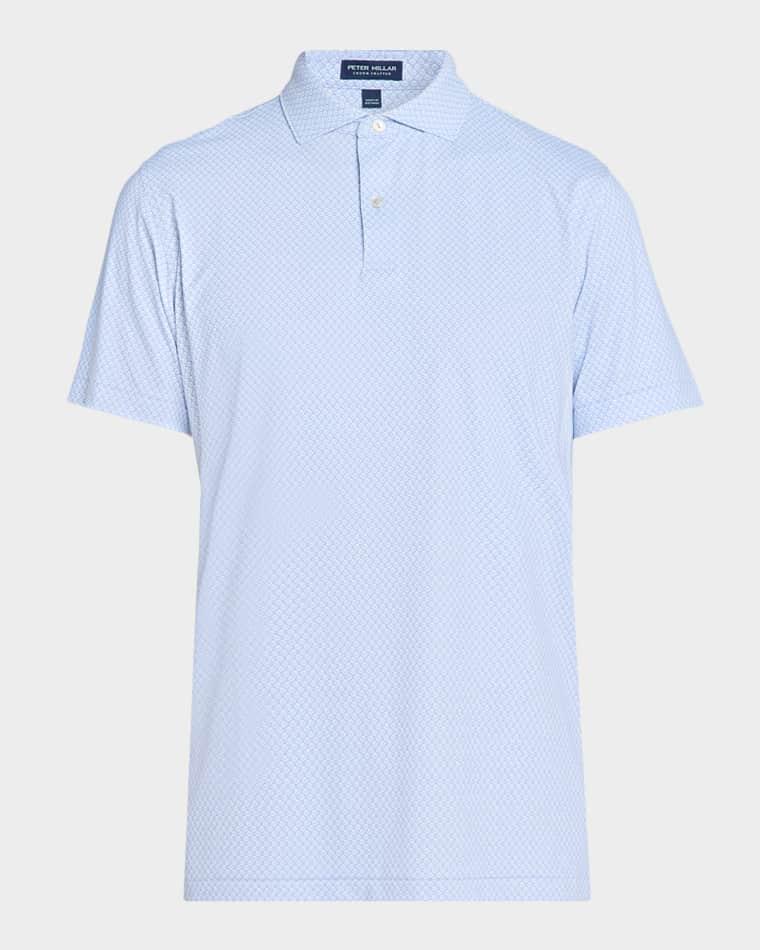 Men's Crown Crafted Mayfield Performance Jersey Polo Shirt by PETER MILLAR