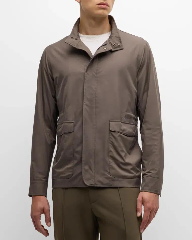 Men's Discovery Hooded Field Jacket by PETER MILLAR