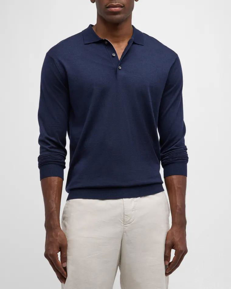Men's Excursionist Flex Polo Sweater by PETER MILLAR