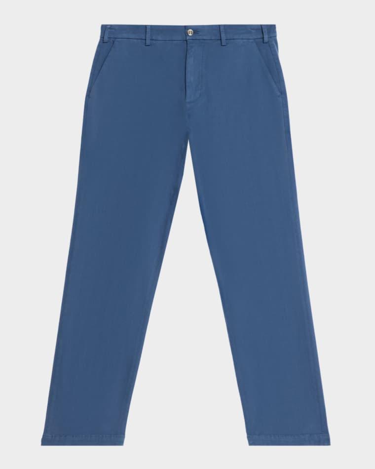 Men's Flat Front Trousers in Signature Sateen by PETER MILLAR