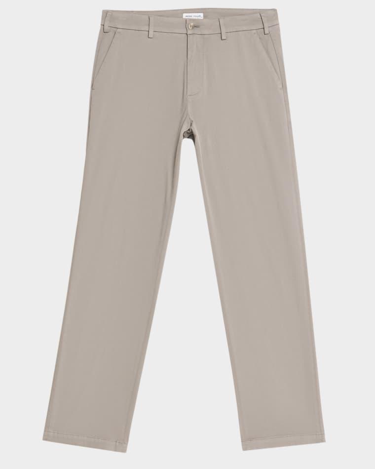 Men's Flat Front Trousers in Signature Sateen by PETER MILLAR