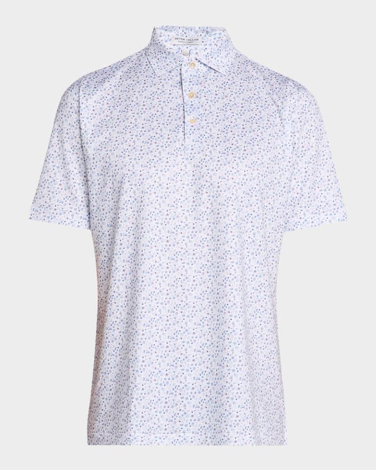 Men's Oyster Roast Summer Comfort Performance Jersey Polo by PETER MILLAR