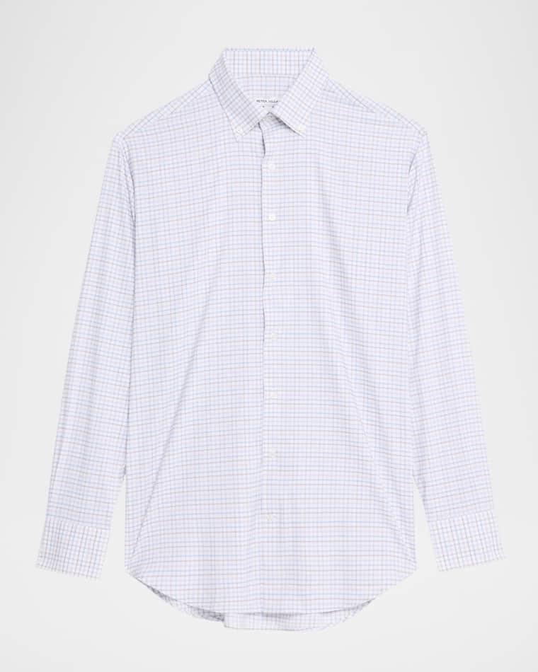 Men's Rommel Performance Twill Plaid Sport Shirt by PETER MILLAR