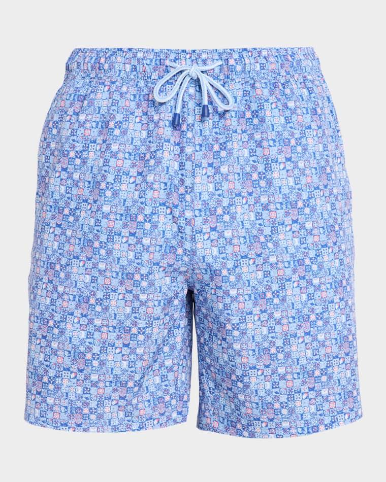 Men's Santorini Tiles Swim Trunks by PETER MILLAR
