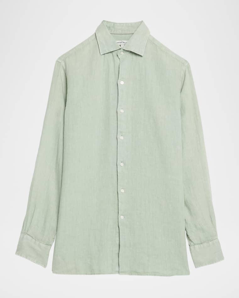 Men's Shoreside Linen Button-Down Shirt by PETER MILLAR