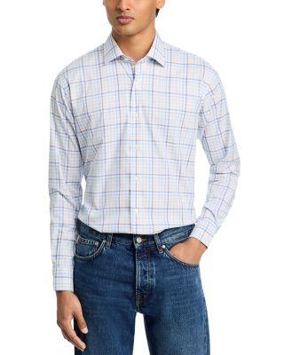 Warren Crown Long Sleeve Button Front Shirt by PETER MILLAR Warren Crown Long Sleeve Button Front Shirt by PETER MILLAR