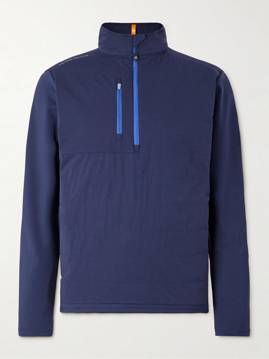 Weld Elite Hybrid Quilted Shell and Stretch-Jersey Half-Zip Golf Jacket by PETER MILLAR