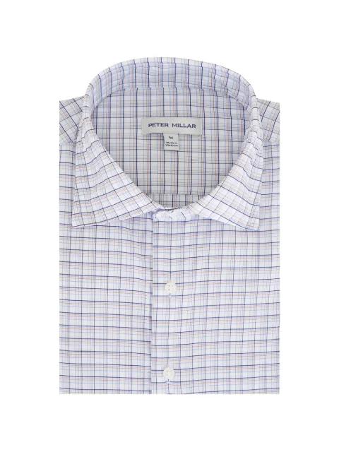 checked long-sleeve shirt by PETER MILLAR
