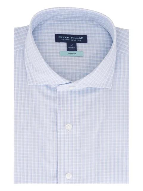 gingham-check buttoned shirt by PETER MILLAR