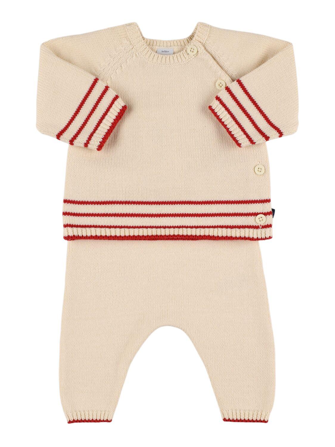 Printed Cotton Knit Sweater & Pants by PETIT BATEAU Printed Cotton Knit Sweater & Pants by PETIT BATEAU
