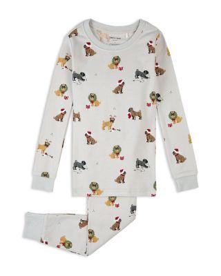 Boys' Holiday Pugs Print Pajama Set - Little Kid by PETIT LEM