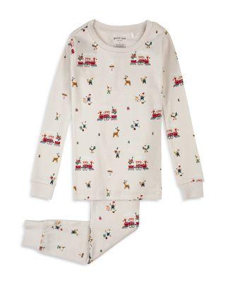 Boys' Santa's Workshop Print Pajama Set - Little Kid by PETIT LEM