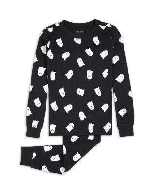 Unisex Glow In The Dark Ghost Print Pajama Set - Little Kid by PETIT LEM