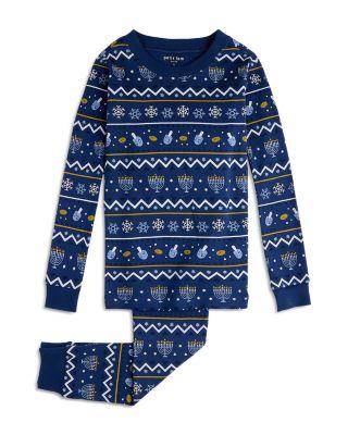Unisex Hanukkah Fair Isle Print Pajama Set -  Big Kid by PETIT LEM