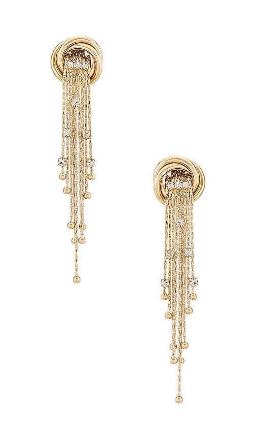 petit moments Echo Earrings in Metallic Gold by PETIT MOMENTS