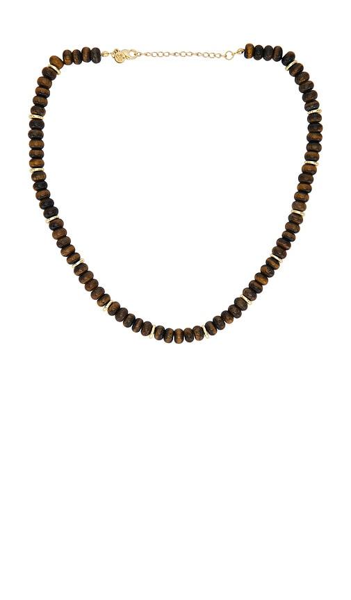 petit moments Elfie Necklace in Brown by PETIT MOMENTS
