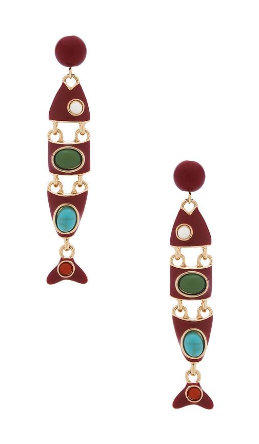 petit moments Gwenna Earrings in Red by PETIT MOMENTS