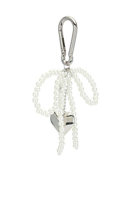 petit moments Lolita Keychain in Metallic Silver by PETIT MOMENTS