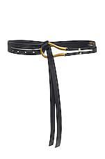 petit moments Loop Belt in Black by PETIT MOMENTS
