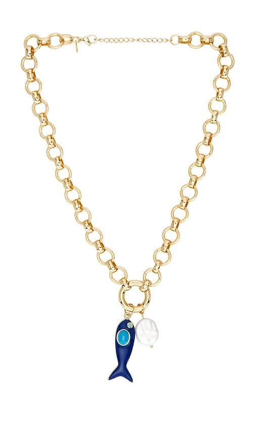 petit moments Margot Necklace in Blue by PETIT MOMENTS