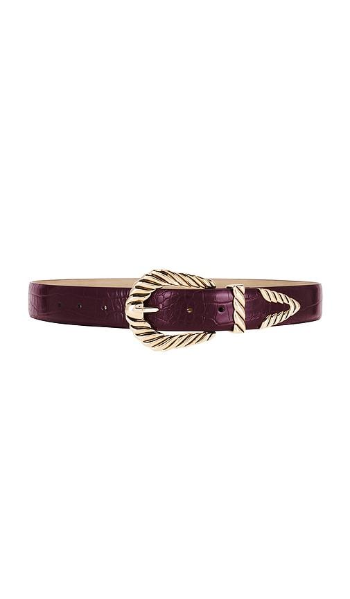 petit moments Modern Rodeo Belt in Burgundy by PETIT MOMENTS