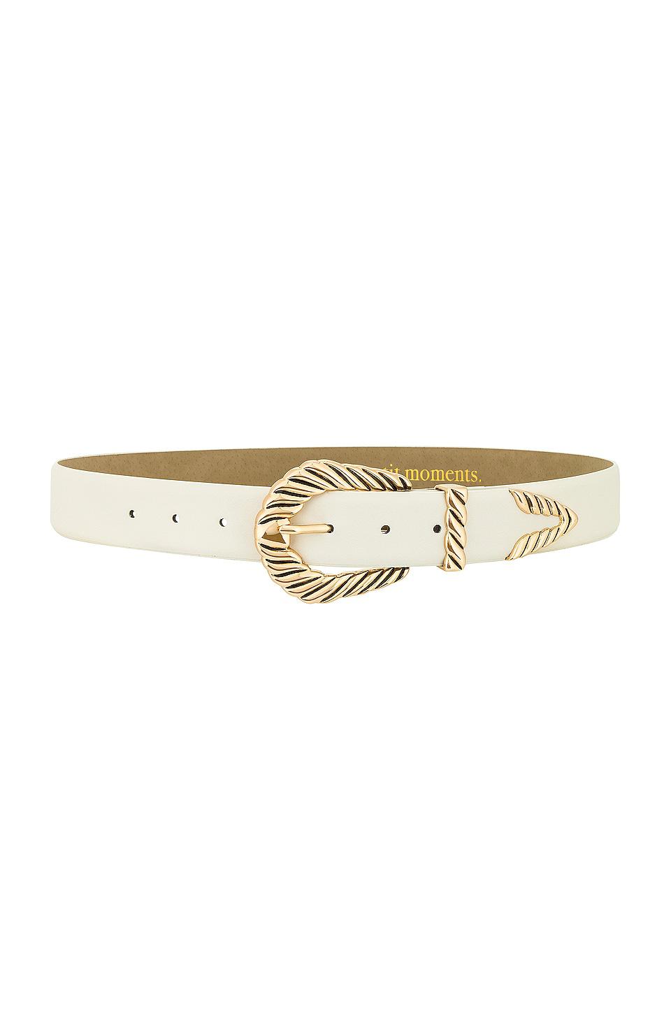 petit moments Modern Rodeo Belt in White by PETIT MOMENTS