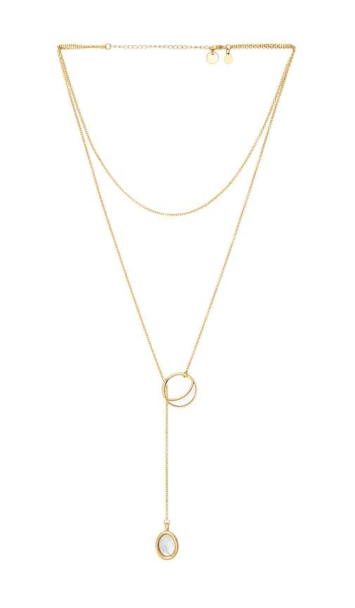 petit moments Morgan Necklace in Metallic Gold by PETIT MOMENTS