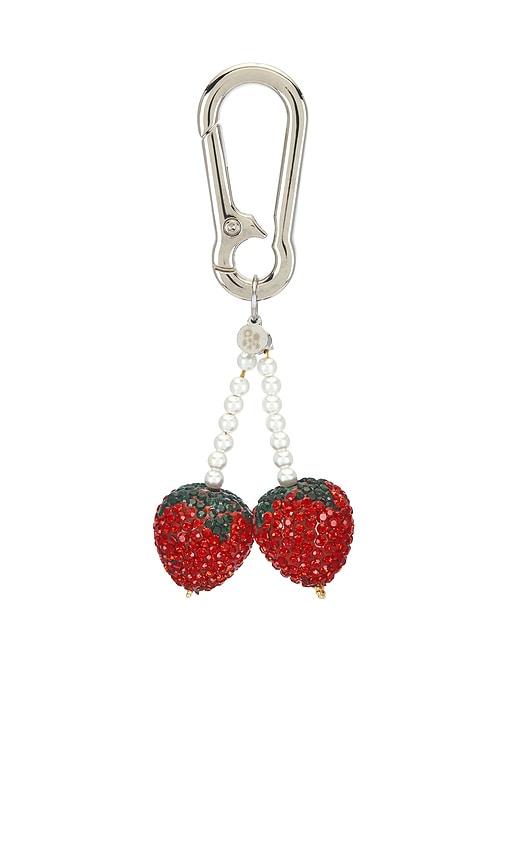 petit moments Picnic Keychain in Metallic Silver by PETIT MOMENTS
