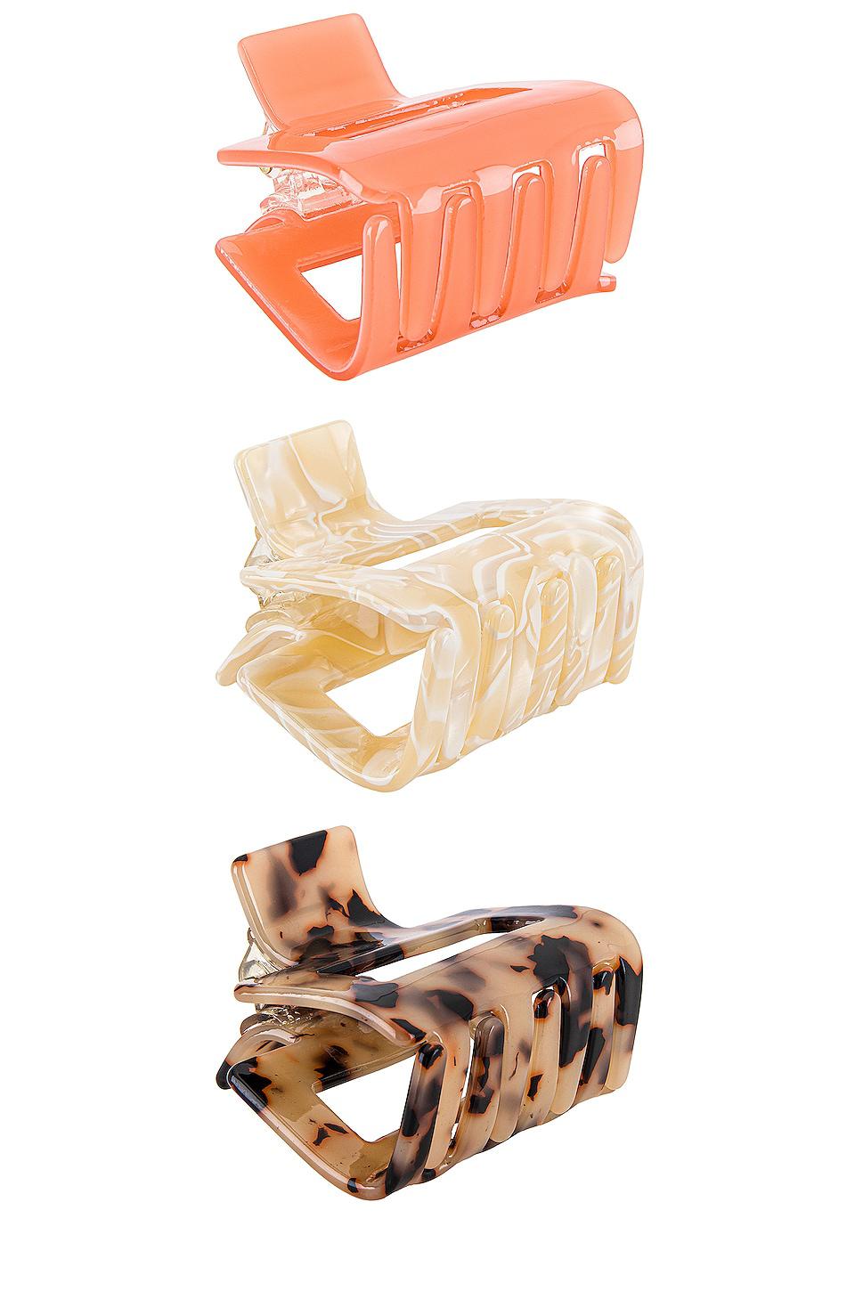 petit moments Roxanne Hair Clip Set in Ivory by PETIT MOMENTS