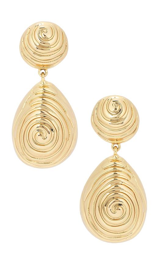 petit moments Sunspell Earrings in Metallic Gold by PETIT MOMENTS