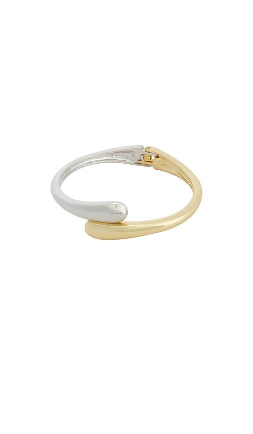petit moments Thin Livorno Cuff Bracelet in Metallic Gold by PETIT MOMENTS