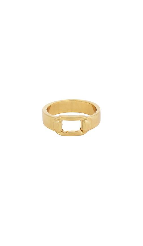 petit moments Totem Ring in Metallic Gold by PETIT MOMENTS