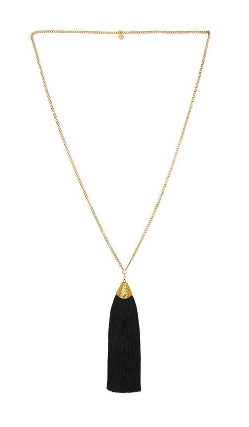 petit moments Vibes Tassel Necklace in Metallic Gold by PETIT MOMENTS