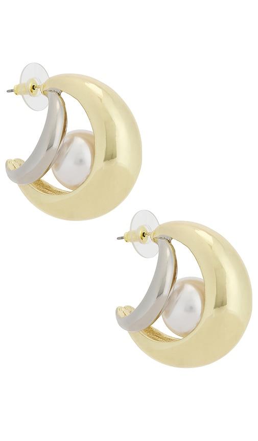 petit moments Wanderlust Earrings in Metallic Silver by PETIT MOMENTS