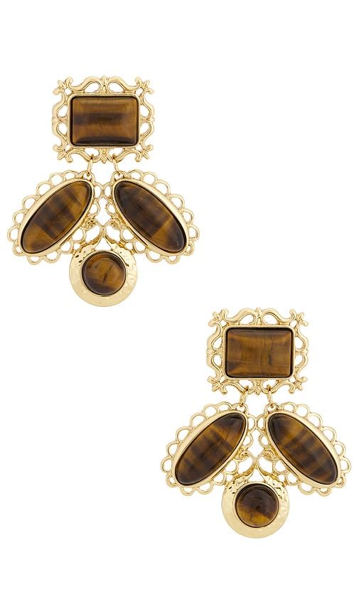 petit moments Wisteria Earrings in Brown by PETIT MOMENTS