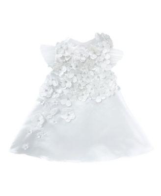 Girls' Butterfly White Satin Ceremony Dress - Baby by PETITE MAISON KIDS