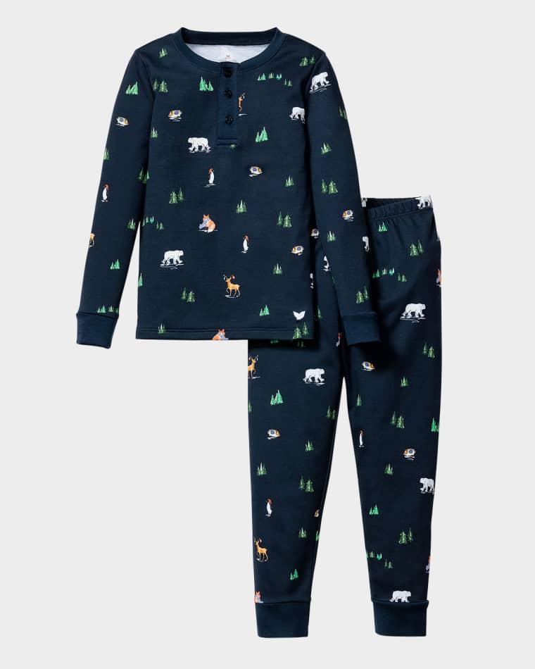 Boy's Arctic Antics Printed Pajama Set, Size 2-14 by PETITE PLUME