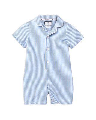 Boys' French Blue Seersucker Summer Romper - Baby by PETITE PLUME