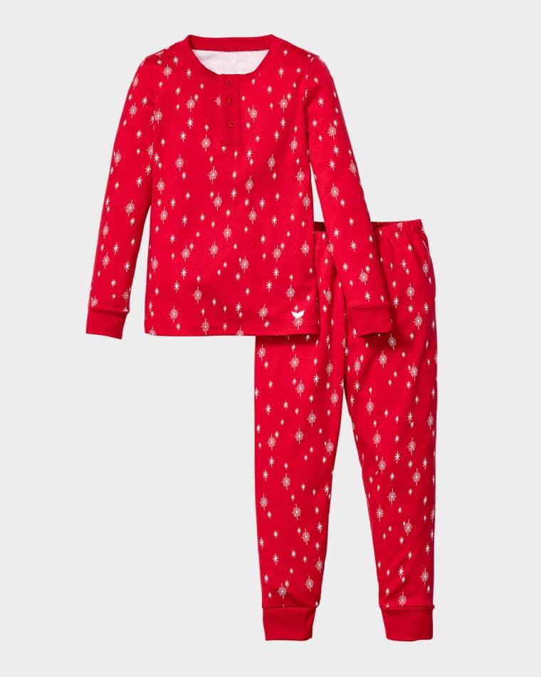 Boy's Starry Night Printed Pajama Set, Size 2-14 by PETITE PLUME