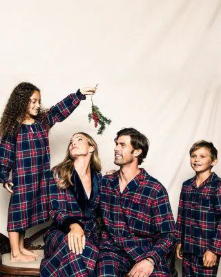 Family Matching Windsor Tartan Flannel Pajamas by PETITE PLUME