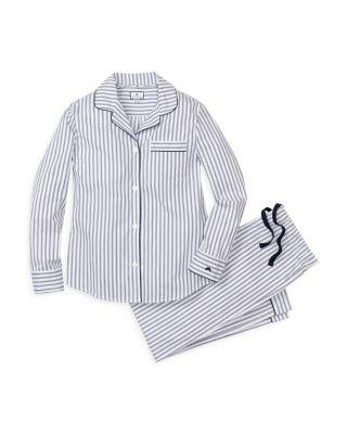 French Ticking Cotton Pajama Set by PETITE PLUME