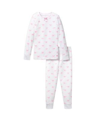 Girls' Blushing Bows Pima Snug Fit Pajama Set - Baby by PETITE PLUME Girls' Blushing Bows Pima Snug Fit Pajama Set - Baby by PETITE PLUME