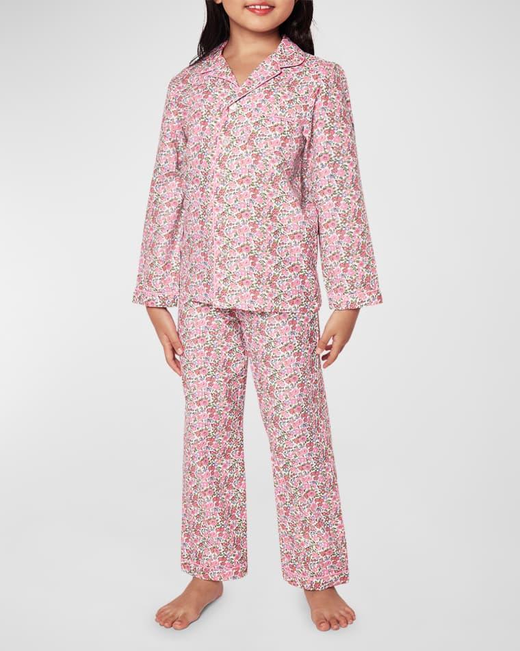 Girl's English Rose 2-Piece Pajama Set, Size 6M-14 by PETITE PLUME