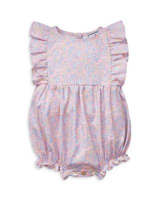 Girls' Floral Ruffled Romper - Baby by PETITE PLUME